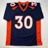 imageAutographedSigned Terrell Davis Denver Blue Football Jersey Beckett BAS COA