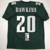 imageAutographedSigned Brian Dawkins Philadelphia Green Football Jersey JSA COA