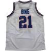 imageAutographedSigned Dave Bing HOF 90 Detroit White Basketball Jersey Beckett BAS COA