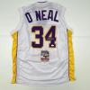imageAutographedSigned Shaquille Shaq ONeal Los Angeles LA White Basketball Jersey JSA COA