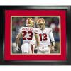 imageFramed Brock Purdy ampamp Christian McCaffrey San Francisco 49ers Dual Facsimile Laser Engraved Signature Auto 11quotx14quot Football Photo HOFSM Holo