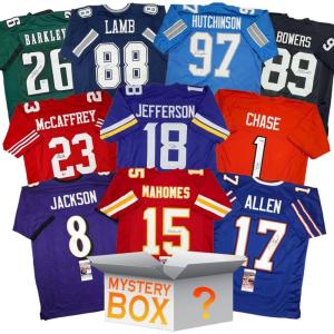 imageActive Pro Bowler AutographedSigned Football Jersey Mystery Box with PSA JSA or Beckett COA