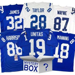 imageAutographedSigned Indianapolis Football Jersey Mystery Box with PSA JSA or Beckett COA