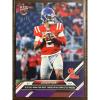 image2024 Topps Bowman U Now Jaxson Dart 10 Purple 25 Ole Miss Rebels Football Card