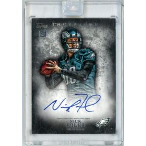 image2012 Topps Inception Nick Foles 102 Rookie On Card Auto Rookie RC Football Card