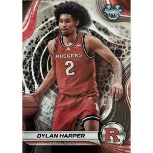 image2024 Topps Bowman Best University Dylan Harper 22 Rutgers Scarlet Knights Rookie RC Basketball Card