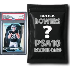 imageBrock Bowers PSA 10 Graded Football Rookie Card Mystery Pack