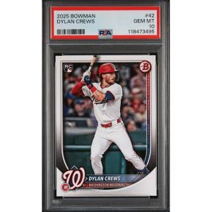 imageGraded 2025 Topps Bowman Dylan Crews 42 Rookie RC Baseball Card PSA 10 Gem Mint