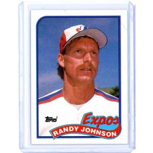 imageVintage 1989 Topps Randy Johnson 647 Rookie RC Baseball Card