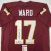imageAutographedSigned Charlie Ward 93 Heisman Florida State FSU Maroon College Football Jersey JSA COA