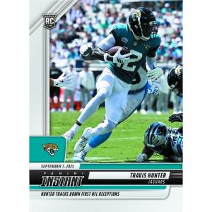 image2025 Panini Instant Travis Hunter 58 Hunter Tracks Down 1st NFL Receptions Jacksonville Jaguars Rookie RC Football Card