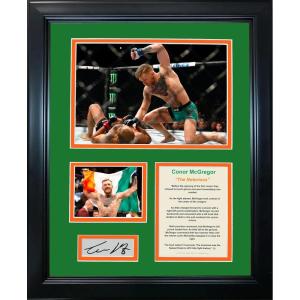 imageFramed Conor McGregor 13 Second KO Knockout Facsimile Laser Engraved Signature Auto UFC MMA 11quotx14quot Photo Sig Collage
