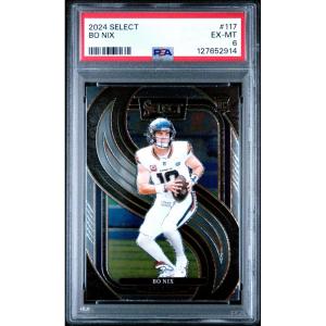 imageGraded 2024 Panini Select Bo Nix 117 Rookie RC Football Card PSA 6 Excellent