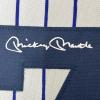 imageFramed Facsimile Autographed Mickey Mantle 35x39 New York Pinstripe Reprint Laser Auto Baseball Jersey