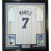imageFramed Facsimile Autographed Mickey Mantle 35x39 New York Pinstripe Reprint Laser Auto Baseball Jersey