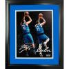 imageFramed Luka Doncic Dirk Nowitzki Dallas Mavericks Dual Facsimile Laser Engraved Signature Auto 12quotx15quot Basketball Photo HOFSM Holo
