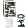 imageGarrett Wilson 302 Funko POP Football New York Jets Figurine Bundle with HOFSM Protector Case