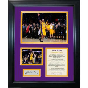 imageFramed Kobe Bryant 60 Point Final Game Facsimile Laser Engraved Signature Auto Los Angeles Lakers Basketball 11quotx14quot Photo Sig Collage
