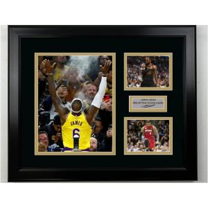 imageFramed LeBron James NBA Scoring Record Facsimile Laser Engraved Signature Basketball 14x11 3 Photo Collage