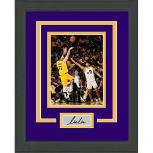 imageFramed Luka Doncic Debut Fadeaway Facsimile Laser Engraved Signature Auto Los Angeles Lakers 11x14 Basketball Photo