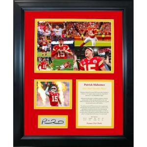 imageFramed Patrick Mahomes 2022 Most Valuable Player MVP Award Facsimile Laser Engraved Signature Auto Kansas City Chiefs 11quotx14quot Football Photo Sig Collage