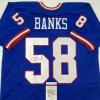 imageAutographedSigned Carl Banks New York Blue Football Jersey JSA COA