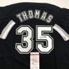 imageAutographedSigned Frank Thomas Chicago Black Baseball Jersey JSA COA