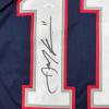 imageAutographedSigned Julian Edelman New England Blue Football Jersey JSA COA