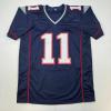 imageAutographedSigned Julian Edelman New England Blue Football Jersey JSA COA