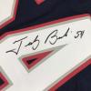 imageAutographedSigned Tedy Bruschi New England Blue Football Jersey JSA COA
