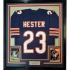 imageFramed AutographedSigned Devin Hester 35x39 Chicago Blue Football Jersey JSA COA
