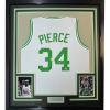imageFramed AutographedSigned Paul Pierce 35x39 Boston White Basketball Jersey Beckett BAS COA