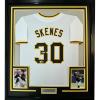 imageFramed Facsimile Autographed Paul Skenes 35x39 Pittsburgh White Reprint Laser Auto Baseball Jersey