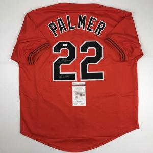 imageAutographedSigned Jim Palmer HOF 1990 Baltimore Orange Baseball Jersey JSA COA