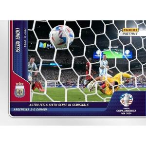 imageHall of Fame Sports Memorabilia  2024 Panini Instant COPA America Lionel Messi 39 Soccer Card