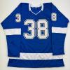 imageAutographedSigned Brandon Hagel Tampa Bay Blue Hockey Jersey JSA COA