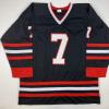 imageAutographedSigned Chris Chelios Chicago Black Hockey Jersey JSA COA