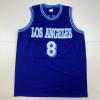 imageFacsimile Autographed Kobe Bryant 8 Los Angeles LA Retro Blue Reprint Laser Auto Basketball Jersey Size Mens XL