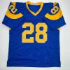 imageFacsimile Autographed Marshall Faulk St Louis Royal Blue Retro Reprint Laser Auto Football Jersey Size Mens XL