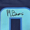 imageFacsimile Autographed Matty Beniers Seattle Blue Reprint Laser Auto Hockey Jersey Size Mens XL
