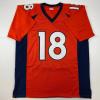imageFacsimile Autographed Peyton Manning Denver Orange Reprint Laser Auto Football Jersey Size Mens XL
