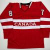 imageFacsimile Autographed Sidney Crosby Canada Red 2025 4 Nations FaceOff Reprint Laser Auto Hockey Jersey Size Mens XL