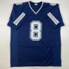 imageFacsimile Autographed Troy Aikman Dallas Blue Reprint Laser Auto Football Jersey Size Mens XL
