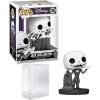 imageTim Burton Jack Skellington 1355 in Graveyard Facsimile Signed Reprint Laser Autographed Funko POP Movies NBC Nightmare Before Christmas Figurine with Protector Case