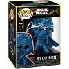 imageAdam Driver Kylo Ren Retro 770 Facsimile Signed Reprint Laser Autographed Funko POP Movies Star Wars Figurine with Protector Case