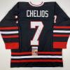 imageAutographedSigned Chris Chelios Chicago Black Hockey Jersey JSA COA
