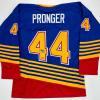imageFacsimile Autographed Chris Pronger St Louis Blue Reprint Laser Auto Hockey Jersey Size Mens XL