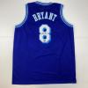 imageFacsimile Autographed Kobe Bryant 8 Los Angeles LA Retro Blue Reprint Laser Auto Basketball Jersey Size Mens XL