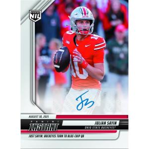 image2025 Panini Instant Julian Sayin JSA Auto 99 Just Sayin Buckeyes Turn to Blue Chip QB Ohio State Buckeyes Rookie RC Football Card
