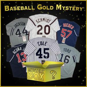 imageAutographedSigned Baseball GOLD Series 1 Jersey Mystery Box with PSA JSA or Beckett COA